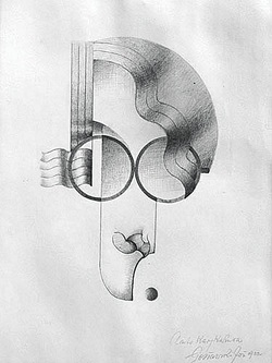 Józef Gosławski - autokarykatura, 1933