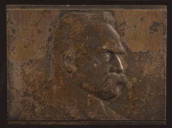 Józef Gosławski - plakieta z popiersiem Józefa Piłsudskiego, 1935